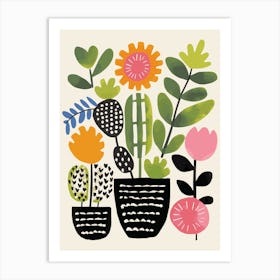 Cactus Garden 1 Art Print