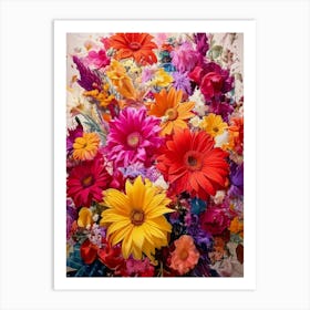 Big Bunch Of Flowers Art Print