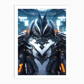 Futuristic Penguin Art Art Print