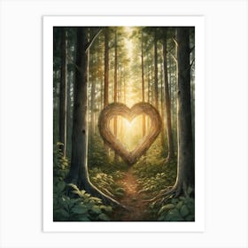 Heart Of The Forest 2 Art Print