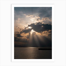 Enoshima, Tokyo Sunset | Clouds and Sea | Travel Photography Art Print