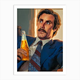 That Escalated Quickly, Anchorman, Will Farrell Meme Art Art Print