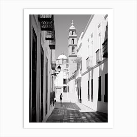 Cadiz, Spain, Black And White Analogue Photography 2 Art Print
