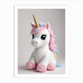 Unicorn Stuffed Animal 1 Art Print