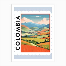 Colombia 2 Travel Stamp Poster Art Print