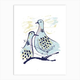Turtle Doves Art Print