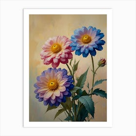 Dahlias 1 Art Print