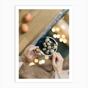 Quail Eggs 14 Art Print