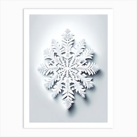 Frozen, Snowflakes, Marker Art 4 Art Print