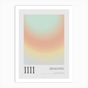 Angel Number 111 Awakening Art Print