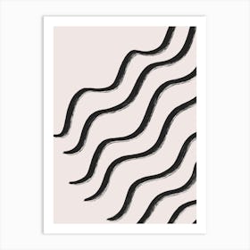 Wavy Hair Art Print