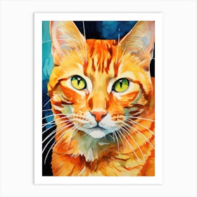 Orange Tabby Cat Art Print