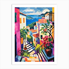 Dubrovnik Croatia 6 Fauvist Painting Art Print