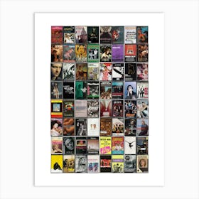 London Music Print - Retro Cassette Covers Art Print