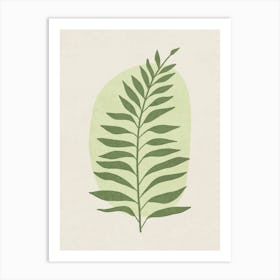 Minimalist Botanical Leaf Illustration Art Print