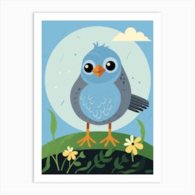 Baby Animal Illustration  Bird 6 Art Print