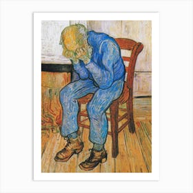 Old Man In The Chair Art Print