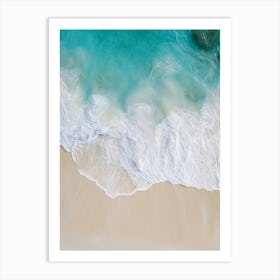 Beach Sand And Water Art Print