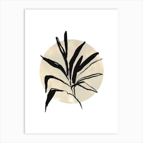 Plant In A Circle Art Print