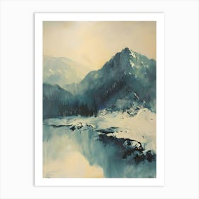 Oil Mountain Art 1 Art Print