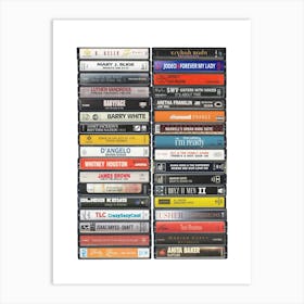 R&B Music - Greatest Albums & Singles Art Print