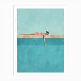 Swimming Girl Art Print