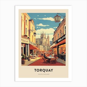 Devon Vintage Travel Poster Torquay 2 Art Print