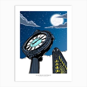 Flatiron District Clock - Manhattan Art Print