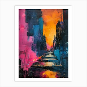 Sunset In The City 3 Art Print