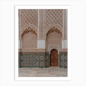 Interior Of A Mosque In Morocco Art Print