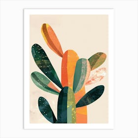 Notocactus Cactus Minimalist Abstract Illustration 2 Art Print