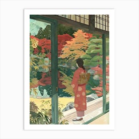 In The Garden Ryoan Ji Garden Japan 8 Art Print