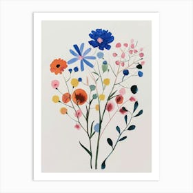 Painted Florals Gypsophila 6 Art Print