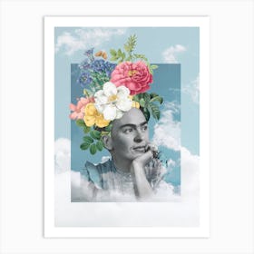 Frida in the sky Art Print