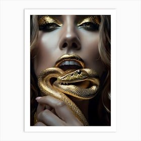 Serpentine Seduction 1 Art Print