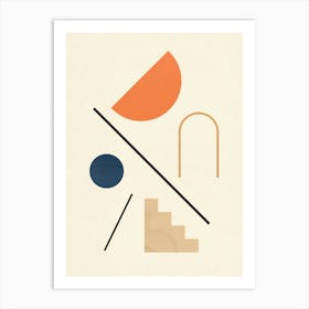 Geometric architectural shapes 13 Art Print