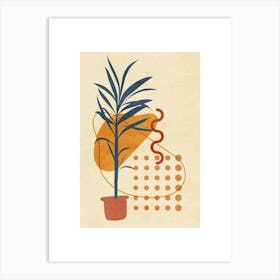 Plant In Pot Art Print