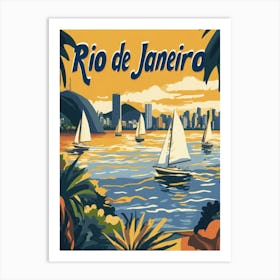 Aihrgdesign A Retro Travel Poster For Rio De Janeiro Featurin Ccc26ea6 8412 49e3 8147 A30e9263c719 0 Art Print