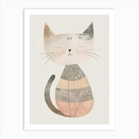 Charming Nursery Kids Animals Kitten 1 Art Print