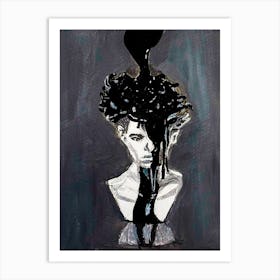 Black & White Painting Art Print