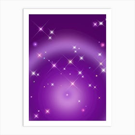 Relaxing Gradient - Aura Purple Art Print