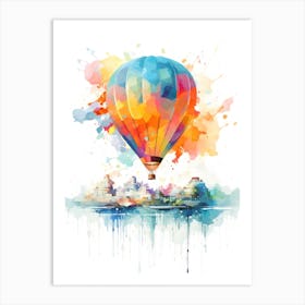 Hot Air Balloon In The Sky Art Print