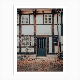 Old German Half Timbered Houses 08 Art Print