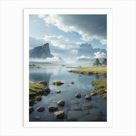 Mountain Landscape Art Print