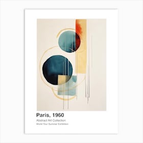 World Tour Exhibition, Abstract Art, Paris, 1960 2 Art Print