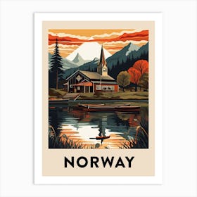 Vintage Travel Poster Norway 9 Art Print