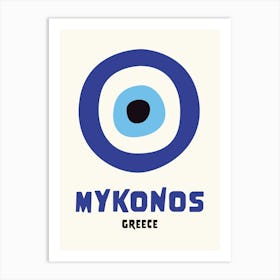 Mykonos Blue Art Print