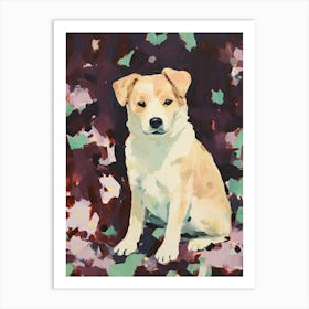 A Shiba Inu Dog Painting, Impressionist 1 Art Print
