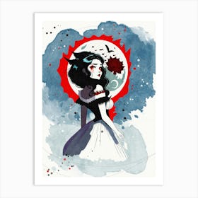 Vampire Girl Art Print