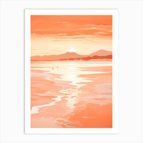 Whitehaven Beach Golden Tones 2 Art Print